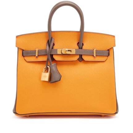 Hermès Jaune D'Or and Etain Bi-Color Epsom HSS Birkin 25 Gold Hardware, 2017