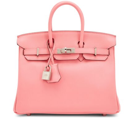 Hermès Rose Azalee Swift Birkin 25 Palladium Hardware, 2020