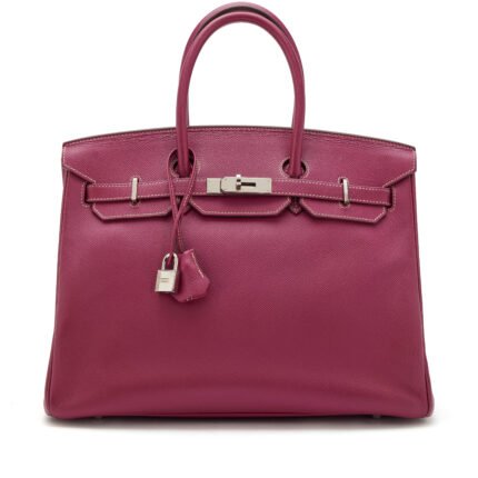 Tosca and Rose Tyrien Candy Epsom Birkin 35 Palladium Hardware, 2012