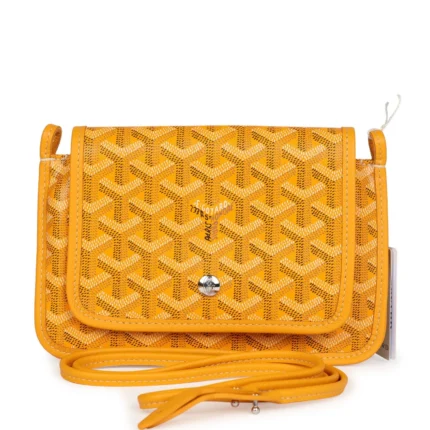 Goyard Yellow Goyardine Plumet Wallet