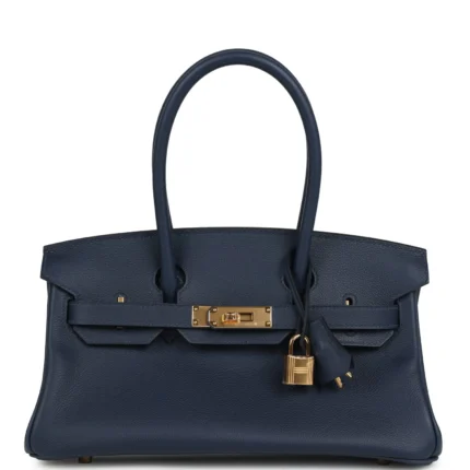 Hermès Shoulder Birkin 29 Bleu Abysse Evercolor GHW