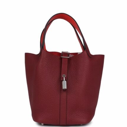 Hermes Picotin Lock 18 Eclat Rouge H For Sale
