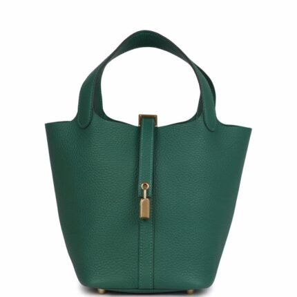 Hermes Picotin Lock 18 Vert Moyen For Sale