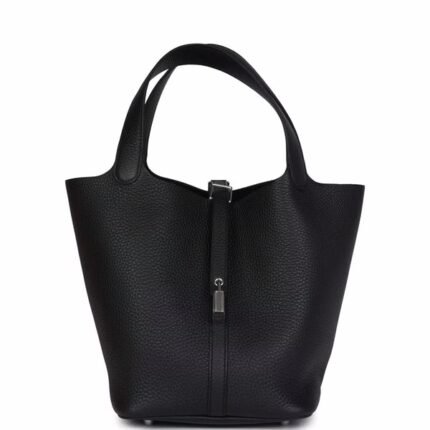 Hermes Picotin Lock 22 Black For Sale