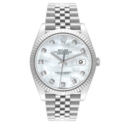 Rolex Datejust 126334 White Gold & Steel 41mm Diamond Dial For Sale