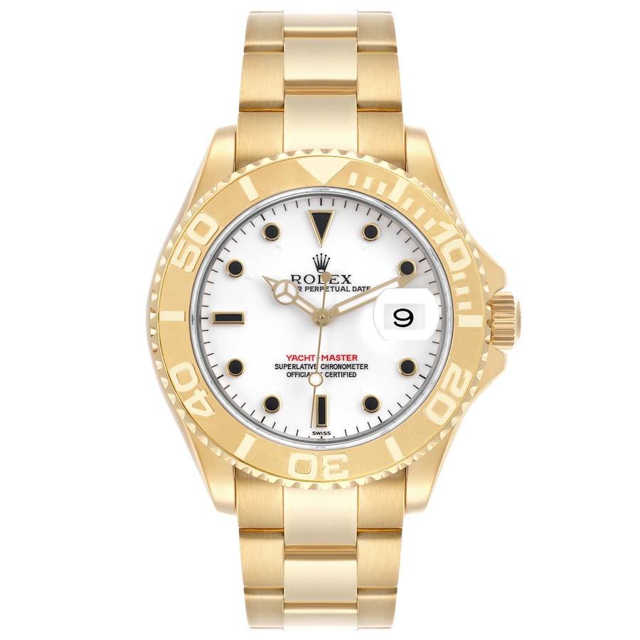 Rolex Yacht-Master (Reference 16628). A yellow gold automatic wristwatch with date. 1999-2000